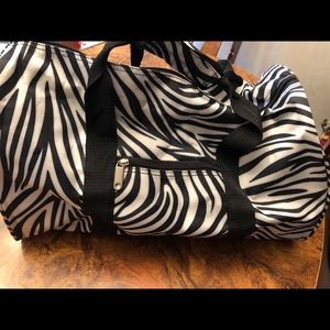 Zebra duffel bag